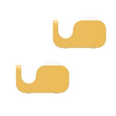 Illusion膠帶切割器分配器, 2個, 黃色