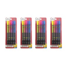 Hm Plus 辛普森家庭雙頭螢光筆, 5色, 4組