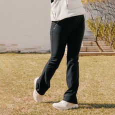 헤지스골프 여성용 트리코트 부츠컷 팬츠 HWPA1D791BK