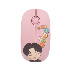 타이니탄 다이너마이트 무소음 무선마우스, 슈가(SUGA)-핑크, pink(SUGA), TinyTAN-RMS-D-SUGA