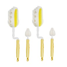 BEBEPICK 奶瓶清潔刷+奶嘴刷組, 2組, 黃色