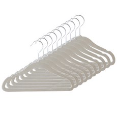 BABYLIKE Baby 防滑衣架, 10個, 淺暖灰色