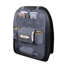 汽車座椅收納墊, 深灰色, 1入