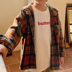 Neul兒童格紋羊毛長袖襯衫