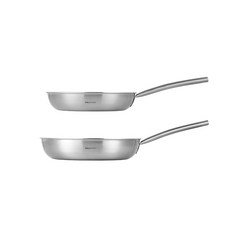 Eden Kochen 3 折新款 Easy Prism 煎鍋套裝 2p, 24cm*1+28cm*1, 奶油色, 1組