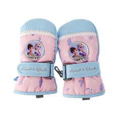 迪士尼女童款冰雪奇緣2春春圖案拇指防寒手套 KGFZG50040