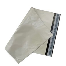 Tissue Dori LDPE 3層黏貼衣物快遞袋 白銀色, 100個