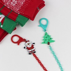 聖誕樹聖誕老人口罩掛繩 2入組