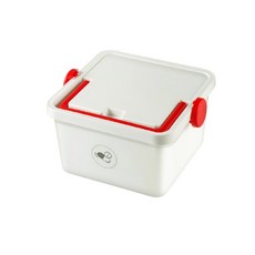 Mampiece 急救常備藥品收納盒 急救箱 白色盒 + 白色蓋子, 1個