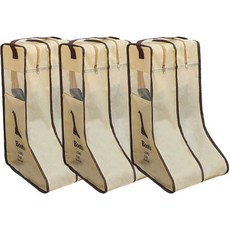 Titan Long Boots Storage Bag Pouch 米色 L, 1入, 3個