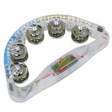 LE透明發光手搖鈴, 透明（手鼓）、紅、藍、綠、黃（LED）