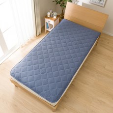 [쿠팡수입] 니토리 퓨어 코튼 고정형 침대 패드, 네이비