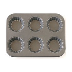 高級矽膠塗層6格塔模, 1個