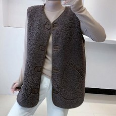 겨울 후리스 조끼