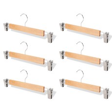 原木褲夾, 6個, 天然