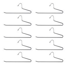 防滑褲子衣架, 單一顏色, 10個