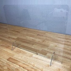 책상 투명 아크릴 칸막이 1인 일반형 600 x 450 x 0.3 cm