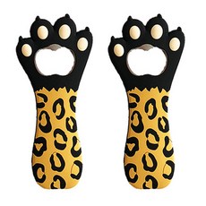 貓咪磁鐵開瓶器, 2個, 黑色