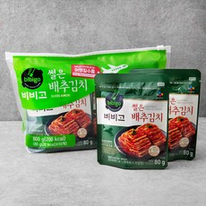 비비고 썰은 배추김치, 80g, 10개입