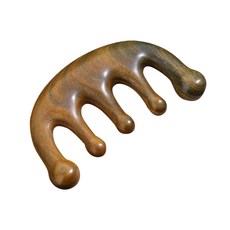 Lihel 指壓按摩刮痧木梳 15 cm, 1個, 棕色的