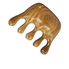 Rihel 指壓按摩刮痧板 鋸齒型 15cm, 1個, 棕色