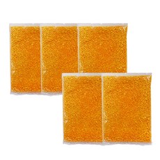 미미네스톤 칼라샌드 자갈 1kg, 노랑색, 5개