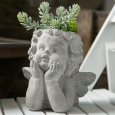 아기천사 조각상 화분, 1개