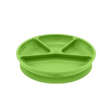 green sprouts 小綠芽 矽膠吸盤式餐盤, 綠色, 單品, 1個