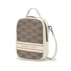 헤지스골프 헤리아토 자카드패턴 파우치 HWGF1F513I2, 베이지, 1개