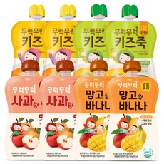 2ucareS 孩童粥蔬果泥組合 8入, 2組, 蘋果水梨口味+芒果香蕉口味+南瓜口味+地瓜口味