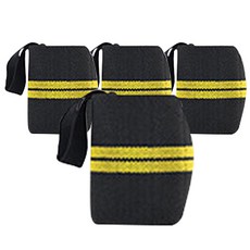 EVER HOUSE 加壓式健身護腕, 4個, 黃色