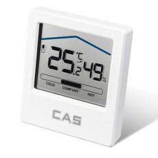 CAS 數顯溫濕度計 T033, 白色的, 1個