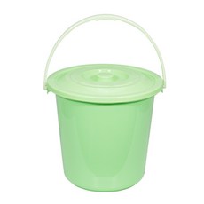 塑膠家用水桶 GH79_RD_211, 1個, 綠色