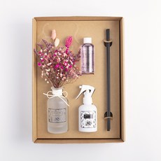 擴香瓶 100ml+室內香氛噴霧 150ml粉色組合, 良才洞花卉市場, 1組