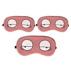 眼睛圖案冷熱敷眼罩, 3個, 1件