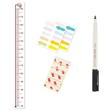 淺綠櫻桃身高尺 + 記號筆 + 紀錄貼紙組, 03 籃球(身高尺)