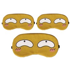 害羞眼睛圖案冷熱敷眼罩, 3個, 1件