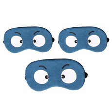 眼睛圖案冷熱敷眼罩, 3個, 1件