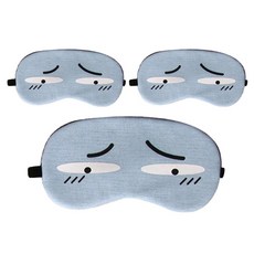 眼睛圖案冷熱敷眼罩, 3個, 1件
