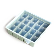 Sili Garden 矽膠製冰盒 20格, 深綠色