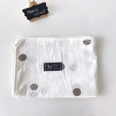 안트미미 유아 이중거즈 블랭킷, 크림도트