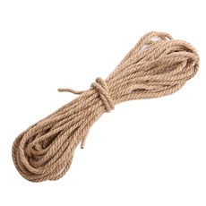 黃麻緞帶 8mm, 15m, 棕色