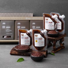 기순도전통장 미식예찬 고추장 파우치 4종 선물세트 + 쇼핑백, 920g, 1세트
