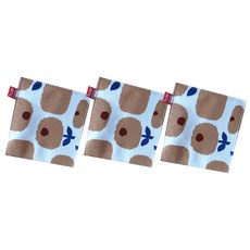 RUIER HOME 漂亮花朵杯墊 3入, 03 棕色蘋果, 3個