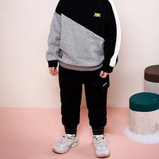 JELISPOON 童款Kai時尚工裝風運動束口長褲