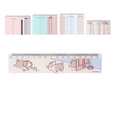 使用和吸引力 4 種 x 10p 一套 15cm尺, 薄荷色、白色、粉色、米色, 1組