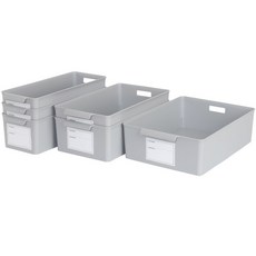 BELLAHOME Pantry 儲物盒 6 件套 CN8264, 灰色, 1組