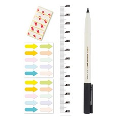 淺綠櫻桃身高尺 + 記號筆 + 紀錄貼紙組, 02 簡約(身高尺)