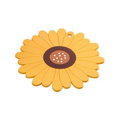 向日葵花朵鍋墊 L, 01黃色, 1個