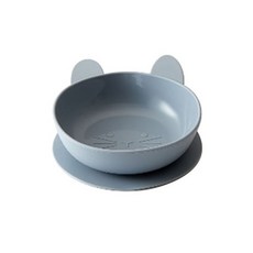 CASA MUUTTI 動物型防傾倒餐盤, 1入, Rabbit Stone Blue